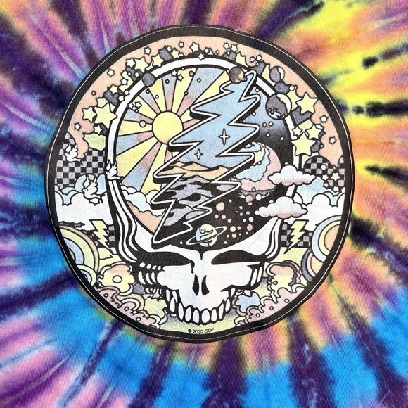 Grateful Dead Spiral Trippy Bears Tie Dye‎ Classic Rock Music Band T Shirt - Picture 3 of 7